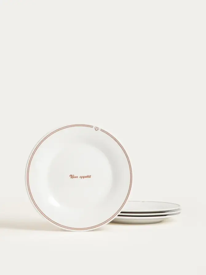 Zestaw talerzy PATISSERIE porcelanowych deserowych, 19,5 cm 4 szt.