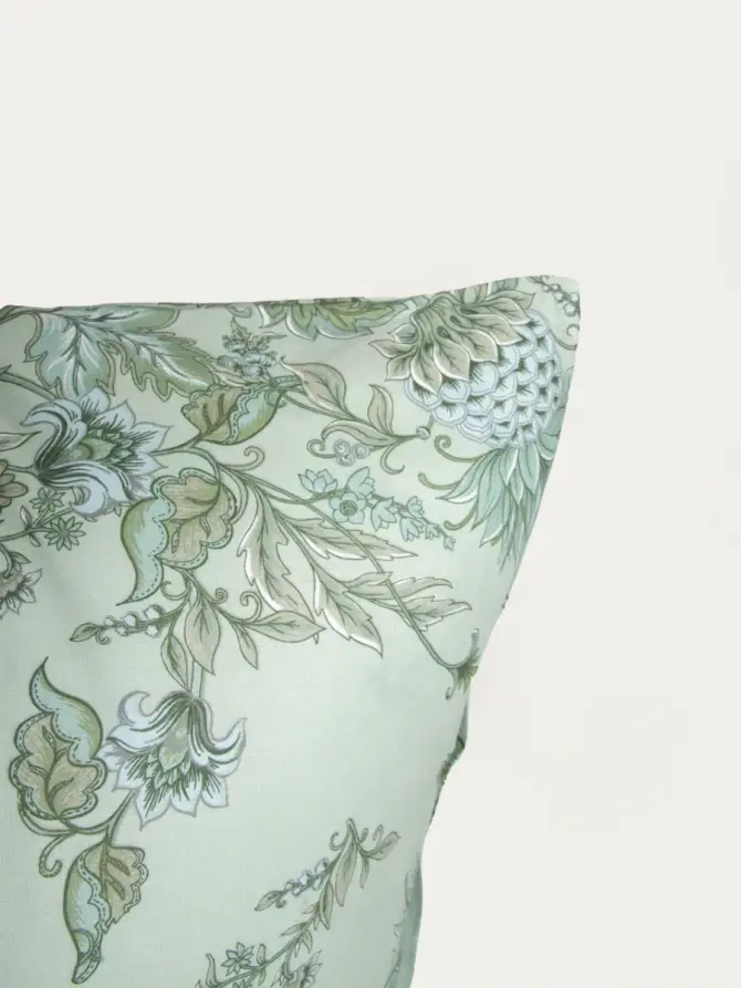 Pościel FLORAL PAISLEY bawełniana w niebieskie kwiaty 160x200 + 2*70x80 cm