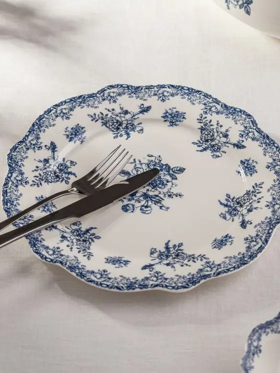 Talerz LOURRY porcelanowy obiadowy granatowy 27 cm