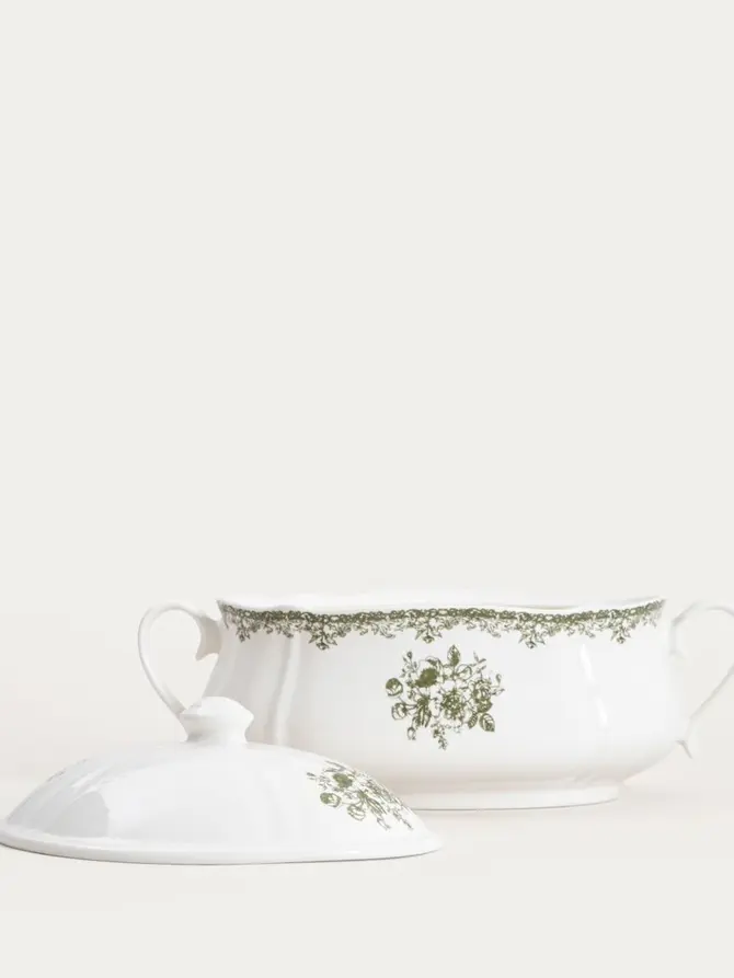 Waza LOURRY porcelanowa zielona 3 l