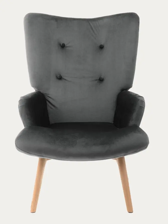 Fotel MOSS szary 70x55x95 cm