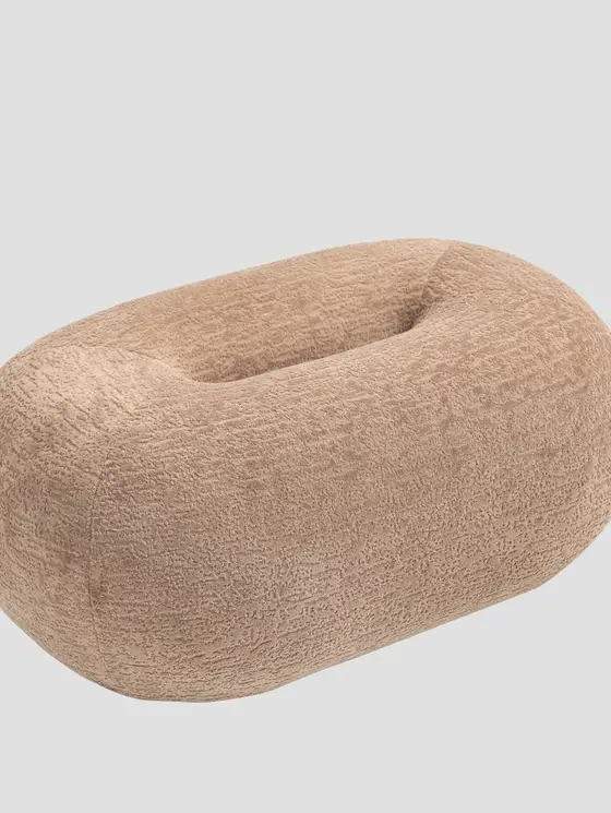 Pufa LUNCTA Beżowa 82x52x34 cm
