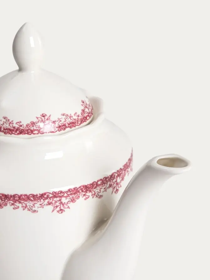 Dzbanek LOURRY porcelanowy czerwony 1,2 l
