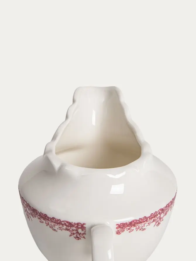 Mlecznik LOURRY porcelanowy czerwony 0,25 l