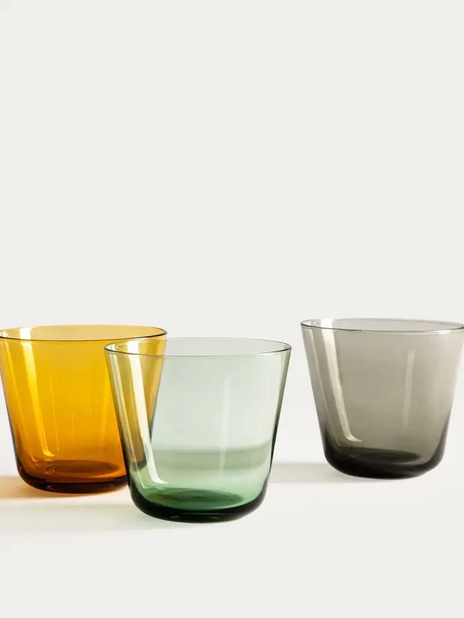 Szklanka AMBERIS szara niska 0,26 l