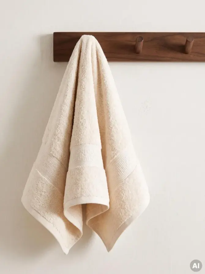 Ręcznik BAMBOO ecru z domieszką bambusa 70x130 cm