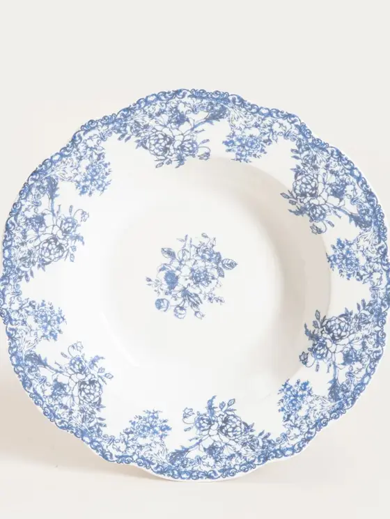 Talerz LOURRY porcelanowy głęboki granatowy 22 cm