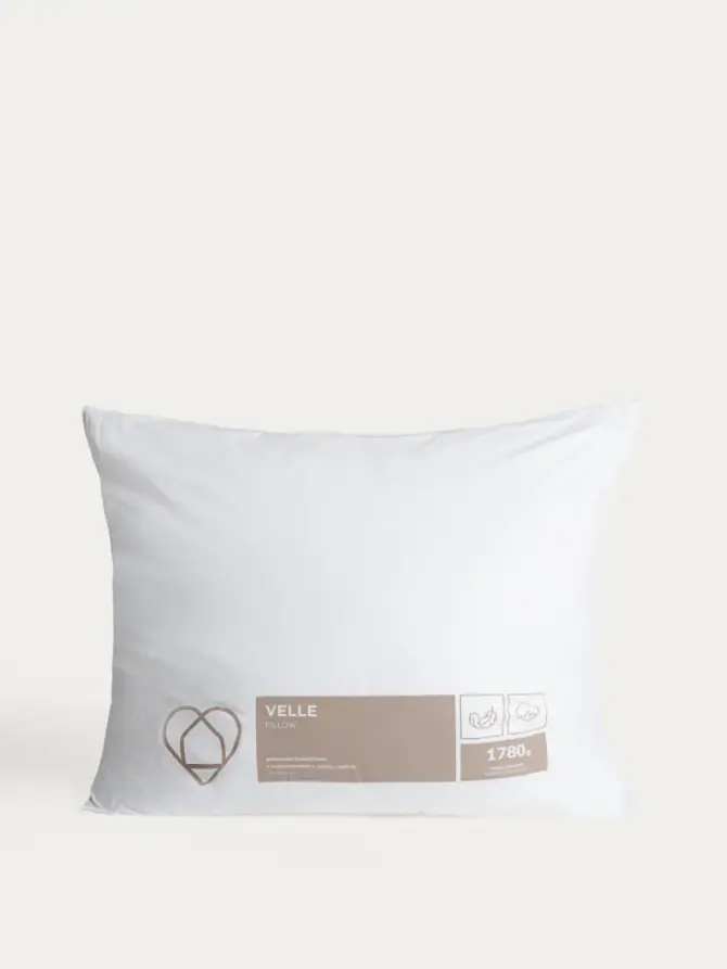 Poduszka VELLE bawełniana z wypełnieniem z puchu i pierza 70x80 cm