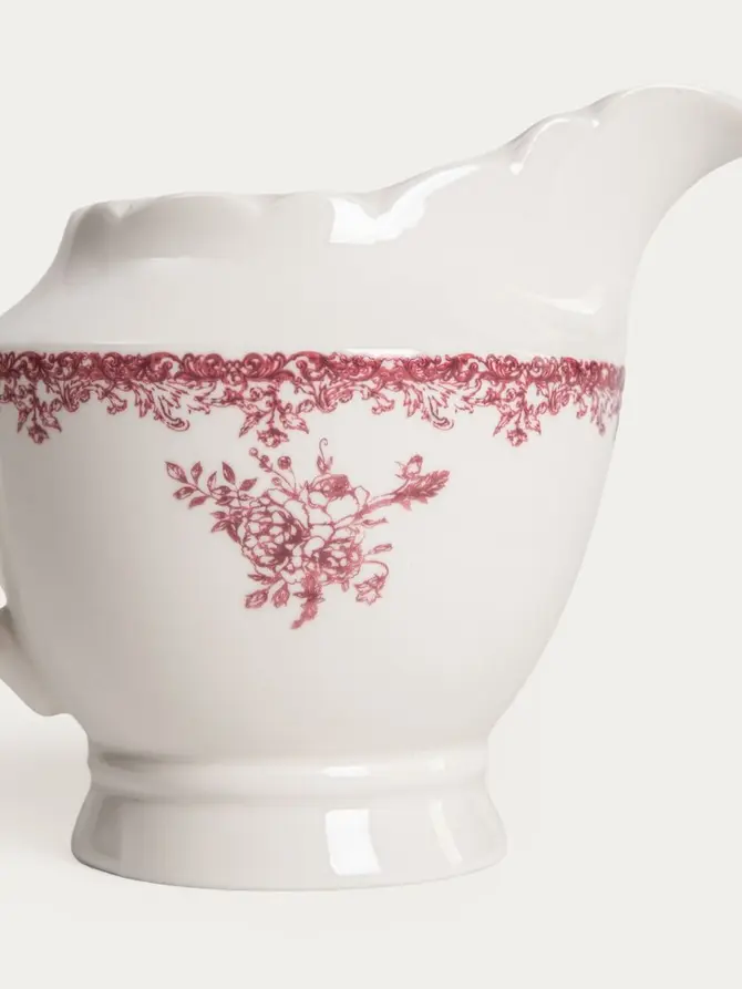 Mlecznik LOURRY porcelanowy czerwony 0,25 l