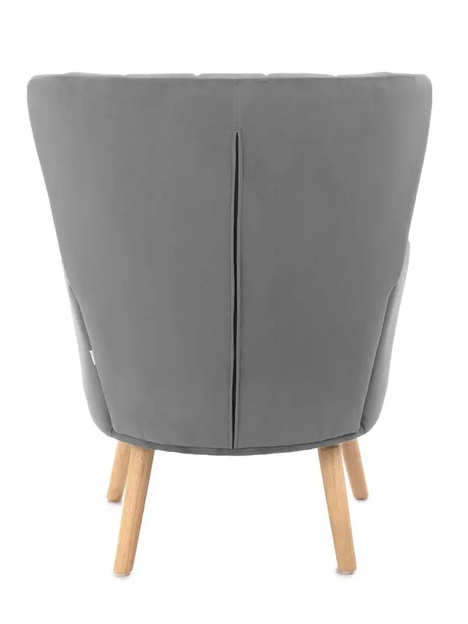 Fotel MILLS szary 75x79x102 cm