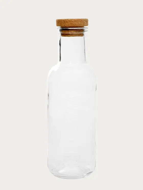 Karafka NATIA z napisem, transparentna 1 l