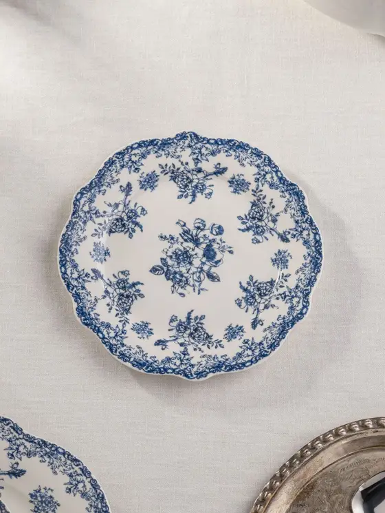 Talerz LOURRY porcelanowy deserowy granatowy 19 cm