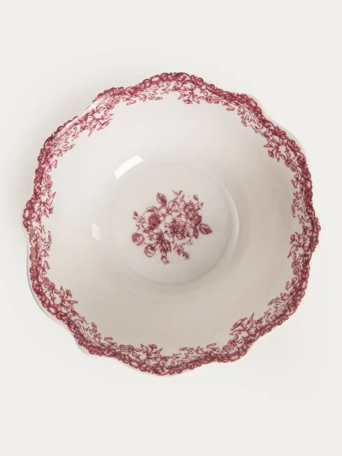 Miska LOURRY porcelanowa czerwona 14 cm