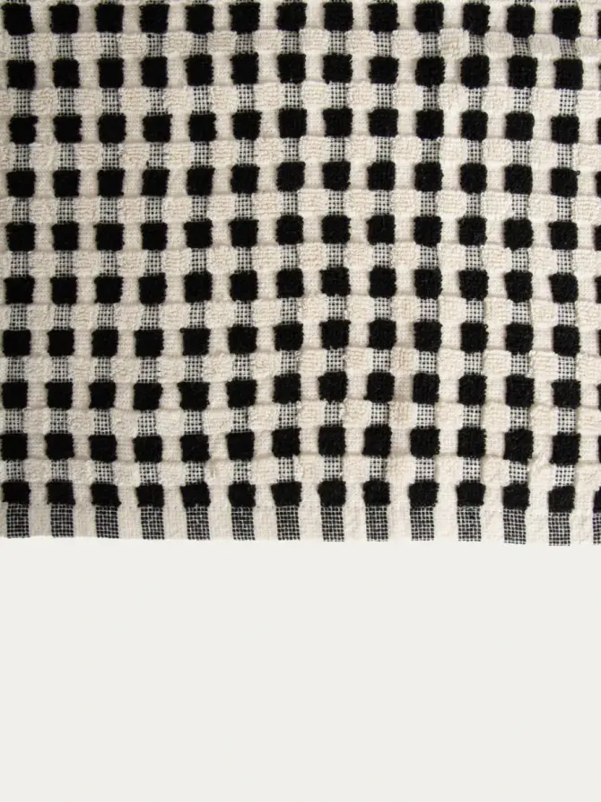Ręcznik LOREN czarny wzorzysty 50x90 cm