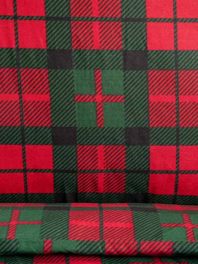 Pościel EC TARTAN bawełniana w kratę 160x200 + 2*70x80 cm