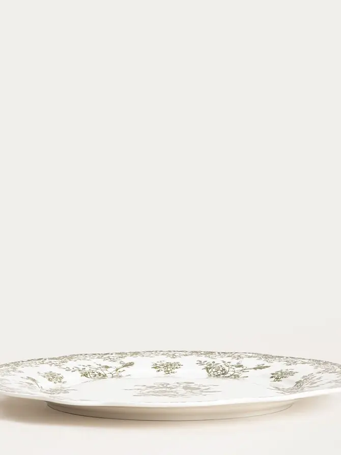 Talerz LOURRY porcelanowy obiadowy zielony 27 cm