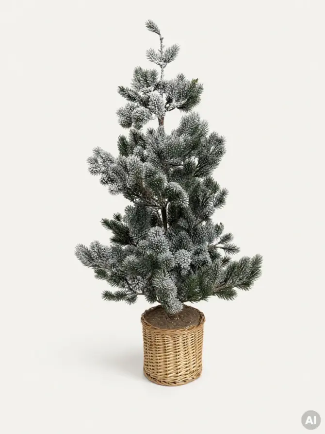 Choinka ATTIS ośnieżona rozłożysta 90 cm