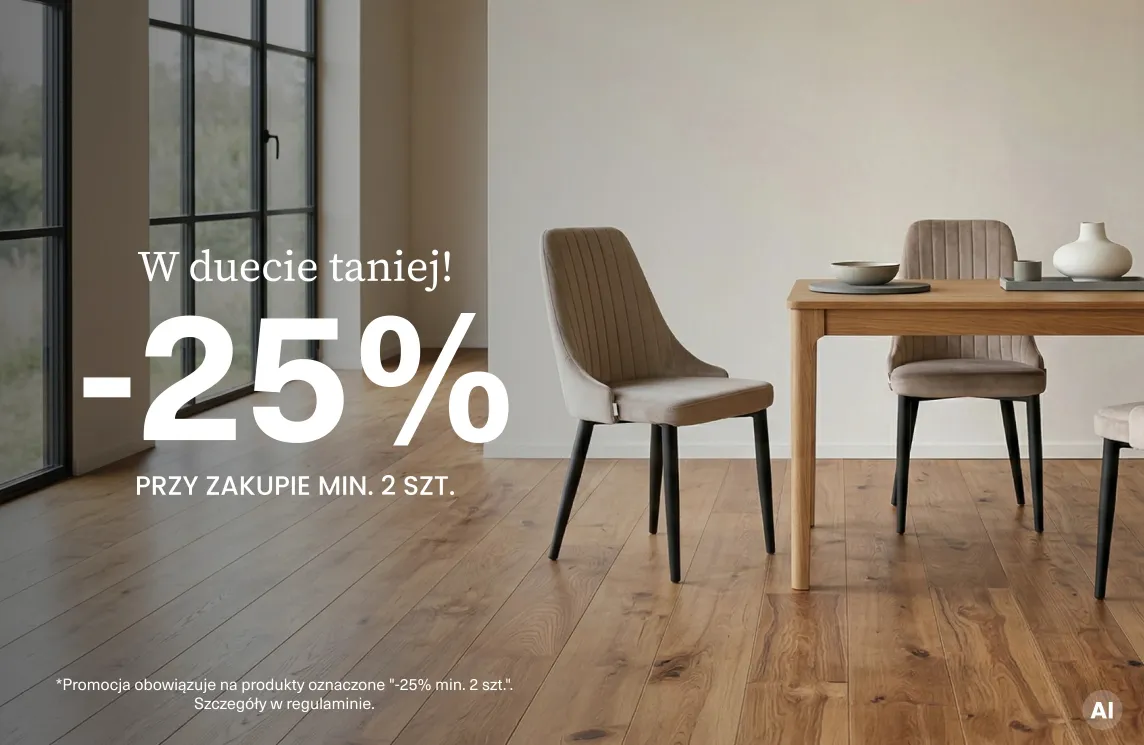 Krzesła -25% przy zakupie min. 2 szt.
