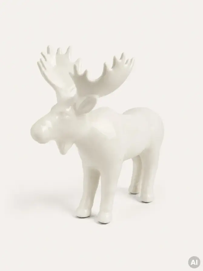 Dekoracja stojąca KANIA łoś ceramiczny 18,5x10x16 cm