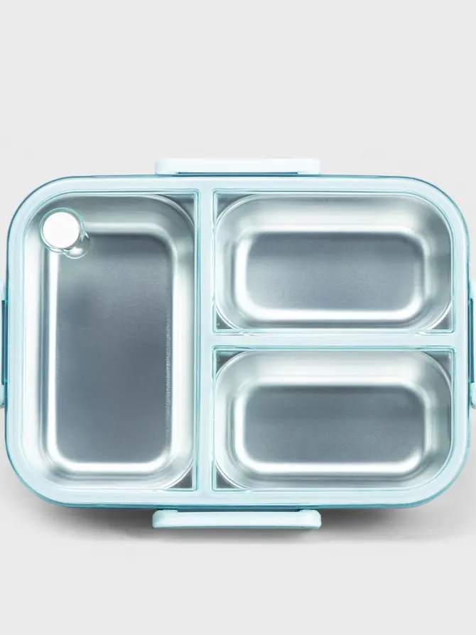 Lunchbox B2 DELVOR 3 elementy niebieski 0,75l
