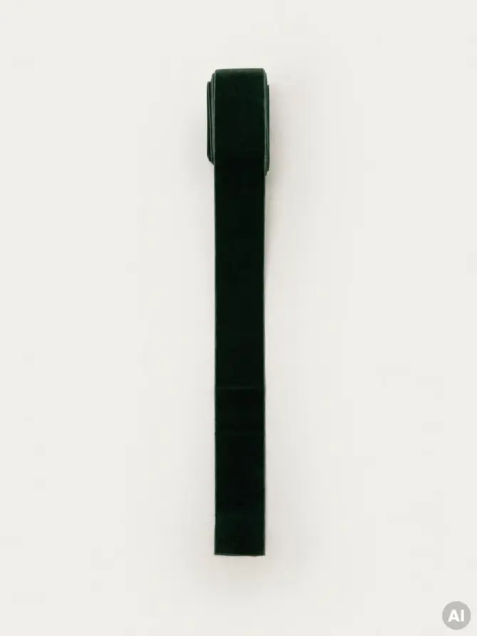 Wstążka BOWE aksamitna zielona 3,8x250 cm