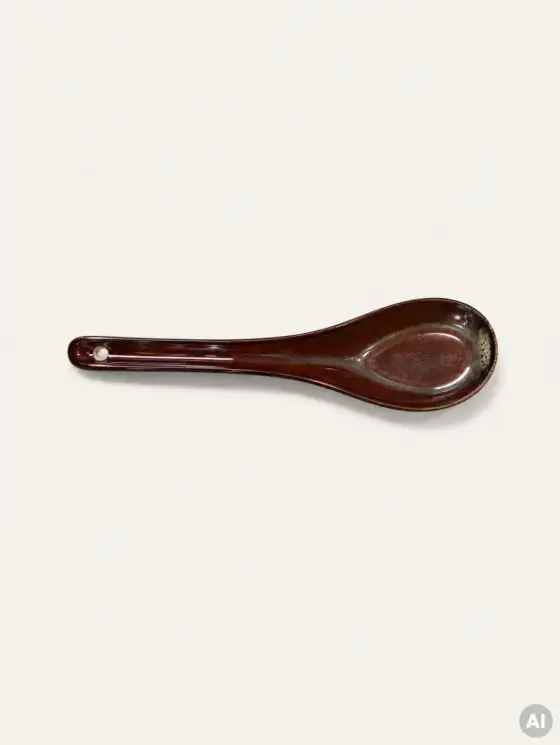 Łyżka OKINAWA fioletowa ceramiczna do ramenu 16,5 cm