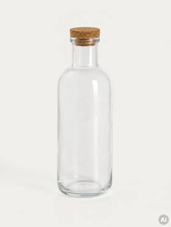 Karafka NATIA z korkiem gładka 1,5 l