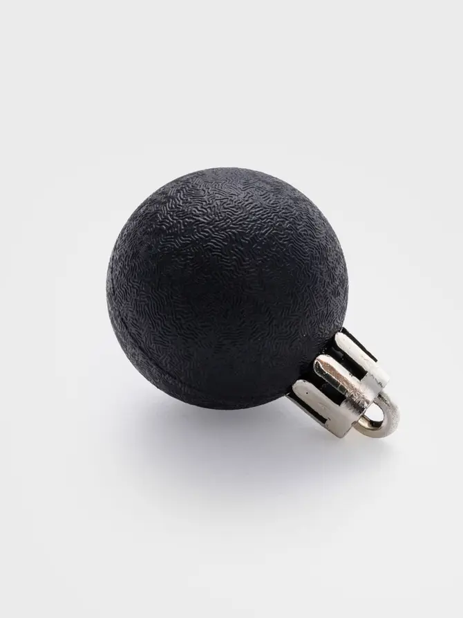 Bombki GERONI czarne, zestaw 24 szt. 3 cm