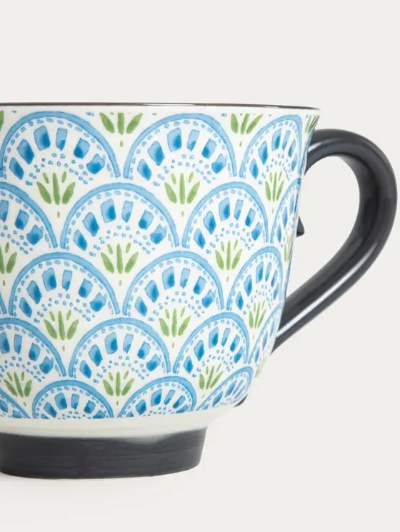 Kubek KIVO porcelanowy niebieski 0,4 l