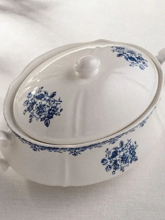 Waza LOURRY porcelanowa granatowa 3 l