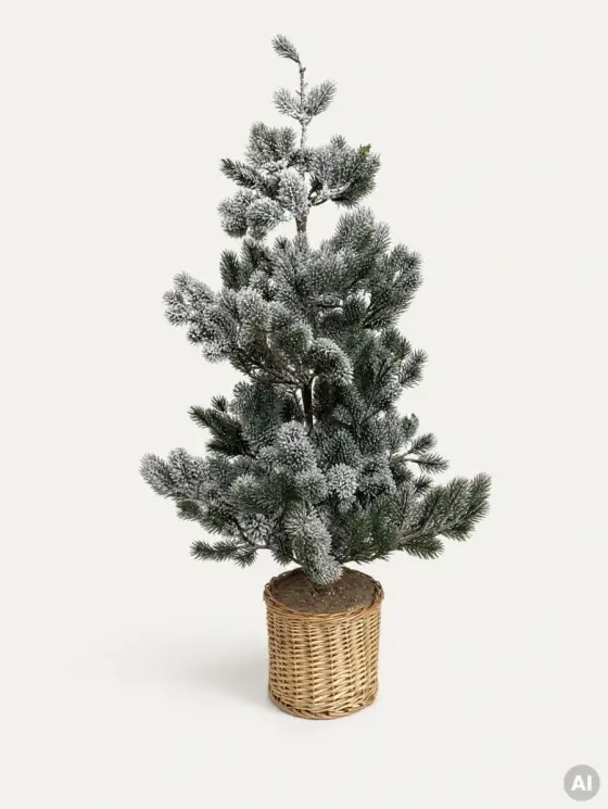 Choinka ATTIS ośnieżona rozłożysta 90 cm