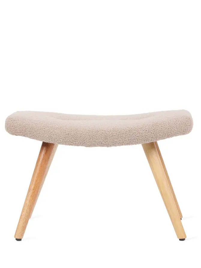 Podnóżek MOSS TEDDY BOUCLE w tkaninie TEDDY beżowy 61x41x38 cm