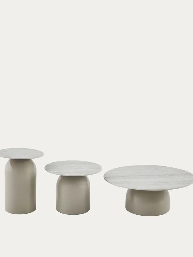 Stolik pomocniczy MESITA beżowy 50x40 cm