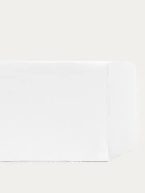 Prześcieradło ZENA jersey białe 200x200 cm