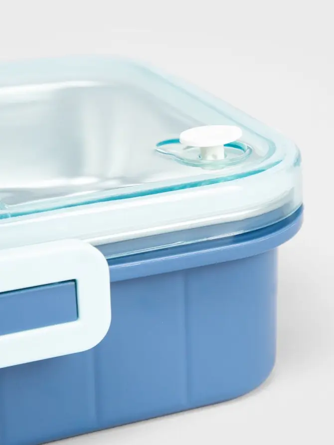 Lunchbox B2 DELVOR 3 elementy niebieski 0,75l