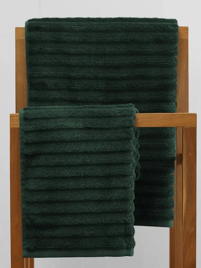 Ręcznik ASTRI w paski zielony 50x90 cm