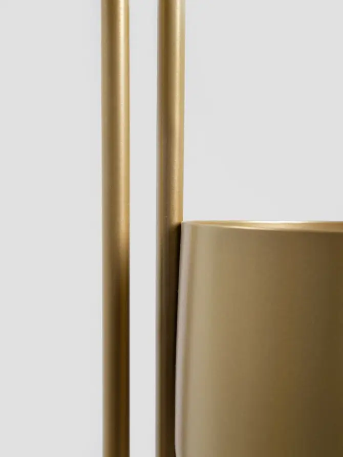 Kwietnik FLOERO metalowy złoty 49x14x80 cm