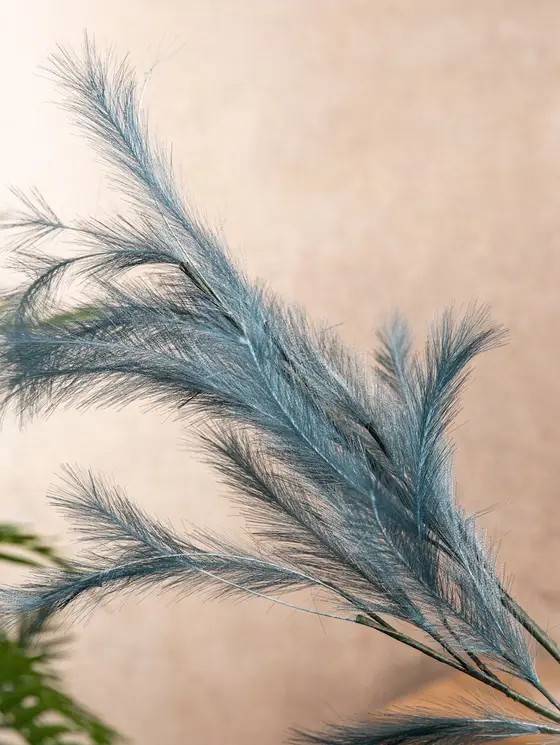 Gałązka sztuczna CANNE błękitna 100 cm