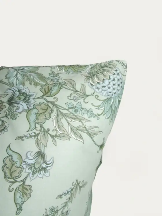 Pościel FLORAL PAISLEY bawełniana w niebieskie kwiaty 160x200 + 2*70x80 cm