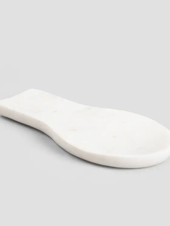Podstawka MARBLE pod łyżkę marmurowa 22x10,5 cm