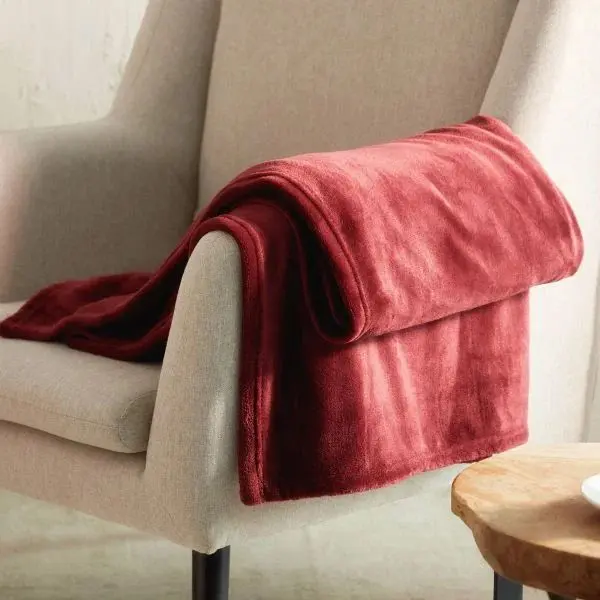 Koc ROTE bordowy 150x200 cm