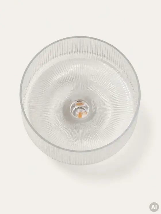 Patera LYNNASO ryflowana na nóżce 24x17,5 cm