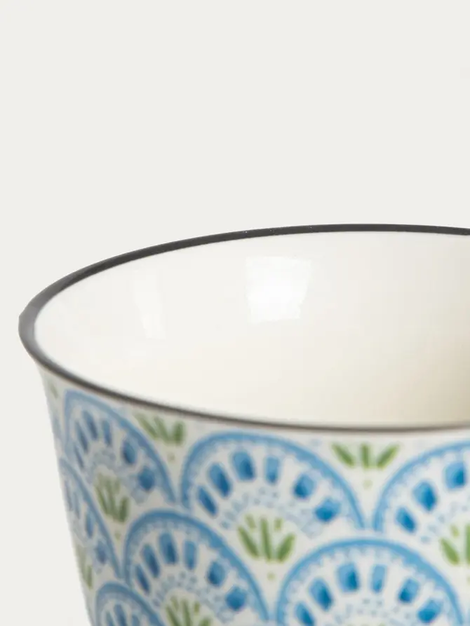Kubek KIVO porcelanowy niebieski 0,4 l