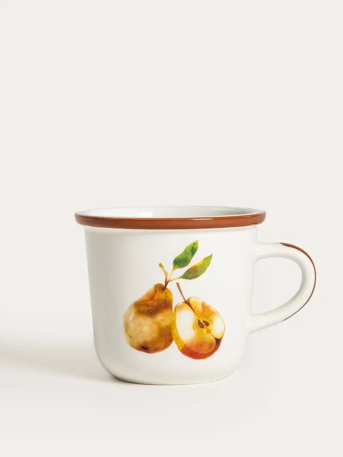 Kubek SKORD porcelanowy z gruszkami 0,3 l
