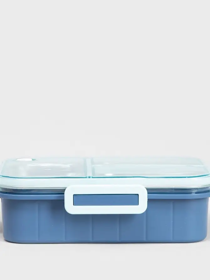 Lunchbox B2 DELVOR 3 elementy niebieski 0,75l