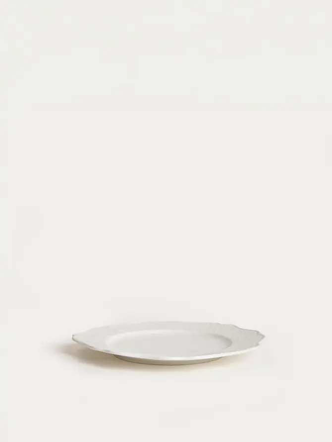 Talerz VISTAL porcelanowy deserowy biały 21 cm