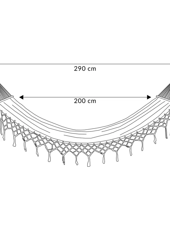Hamak WOBBLE ciemnozielony 100x200 cm