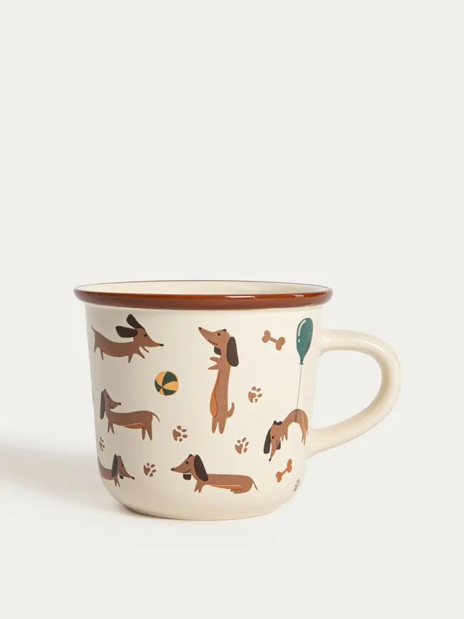 Kubek BOOP porcelanowy w jamniki z piłką 0,3 l