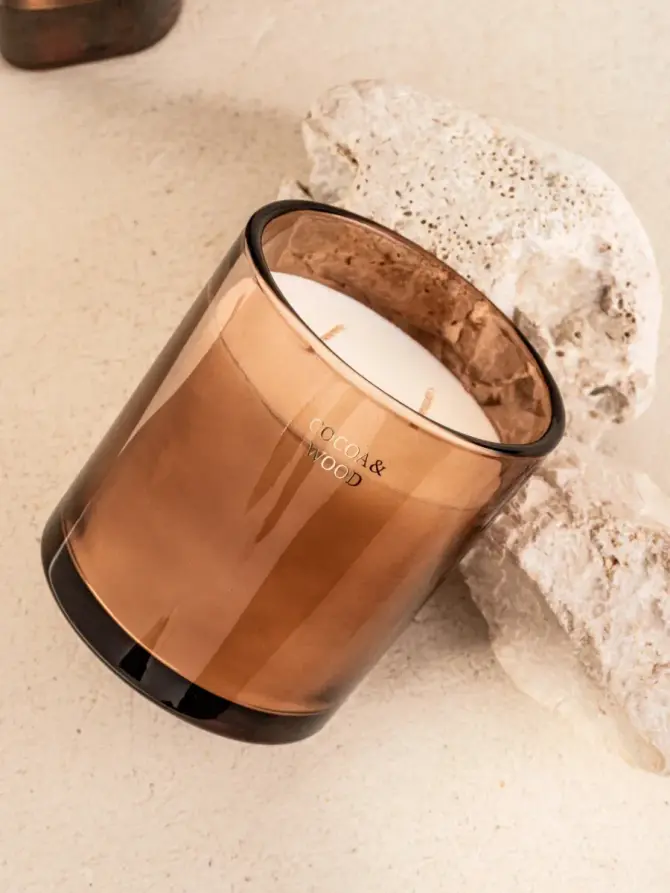 Świeca sojowa ETERNAL Cocoa & Wood 380 g