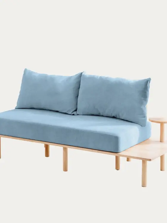 Sofa SERI 2-osobowa niebieska 180x76x75 cm